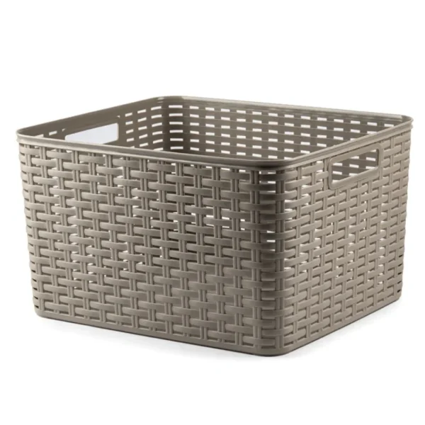 Cesta Rattan Surt Multiusos de 285L Marron - Akisito